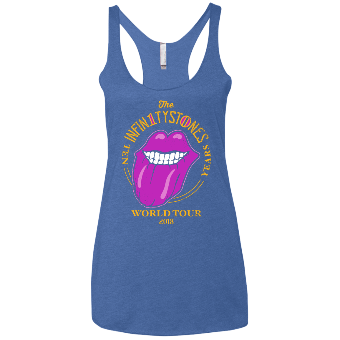 Stones World Tour Women's Triblend Racerback Tank
