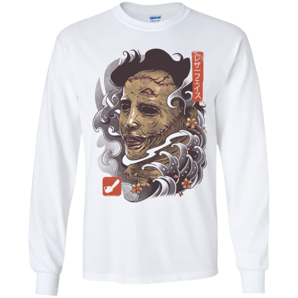 Oni Leather Mask Youth Long Sleeve T-Shirt