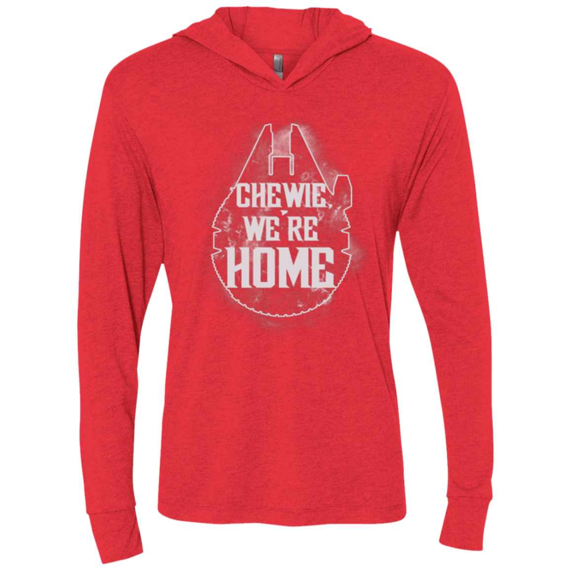 We're Home Triblend Long Sleeve Hoodie Tee