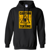 Caution I'm Texting Pullover Hoodie