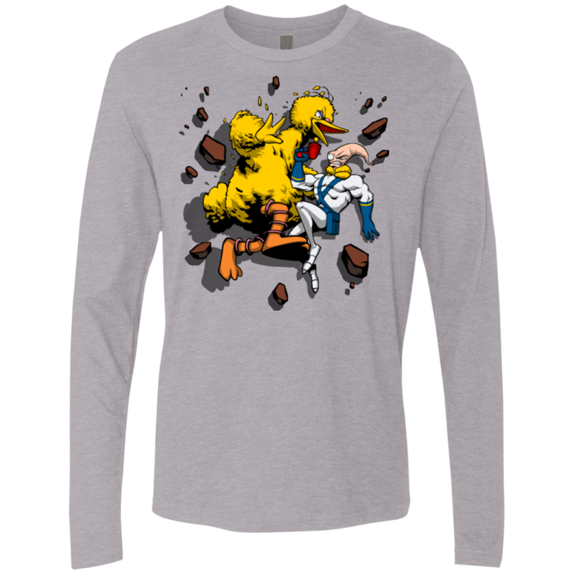 Big Bird and Worm Men's Premium Long Sleeve