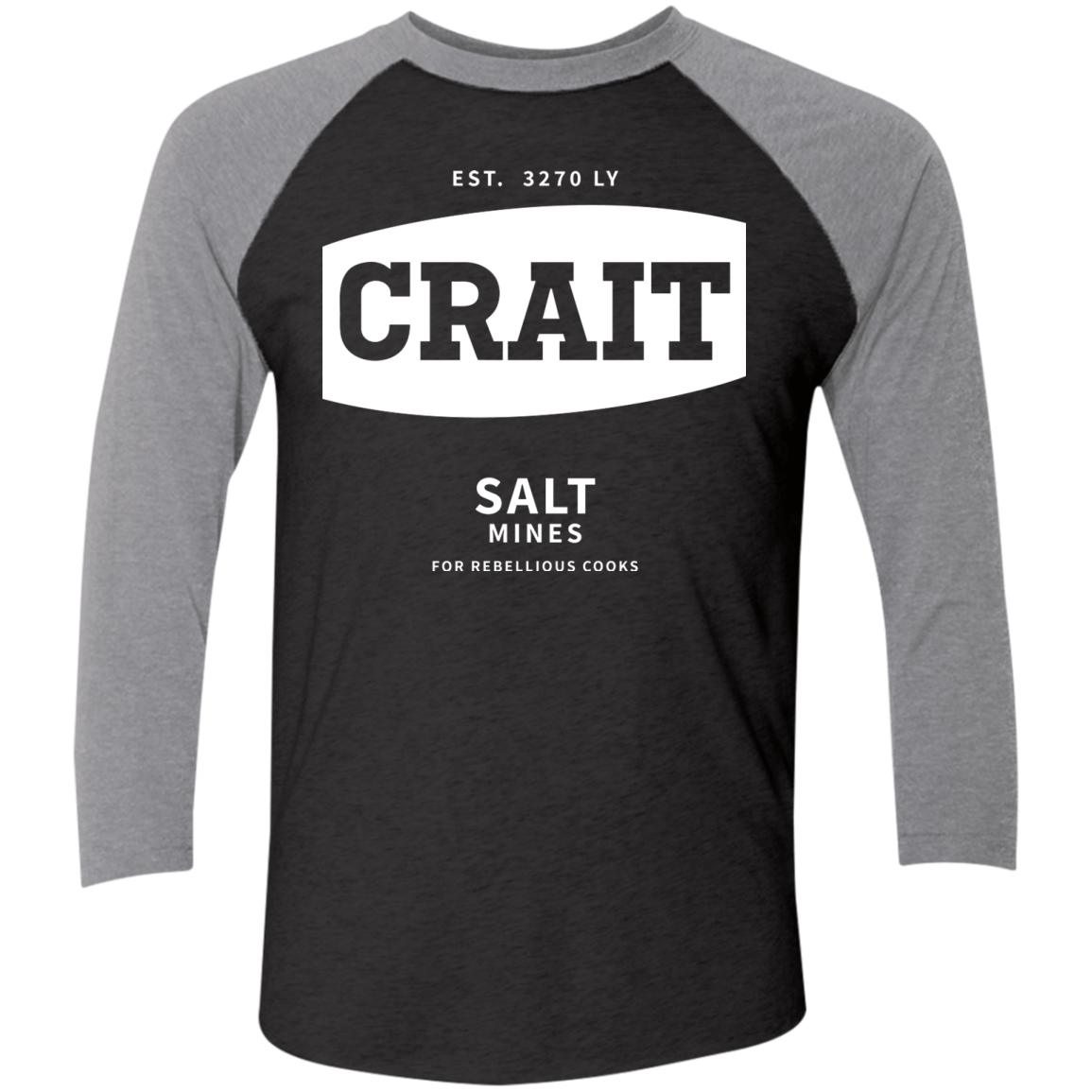 Crait Saxa Salt Men's Triblend 3/4 Sleeve