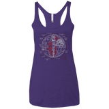 Death Star Plan Women's Triblend Racerback Tank