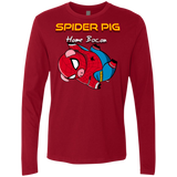 Spider Pig Hanging Men's Premium Long Sleeve