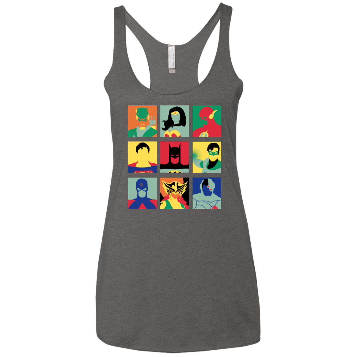 Justice Pop Women's Triblend Racerback Tank