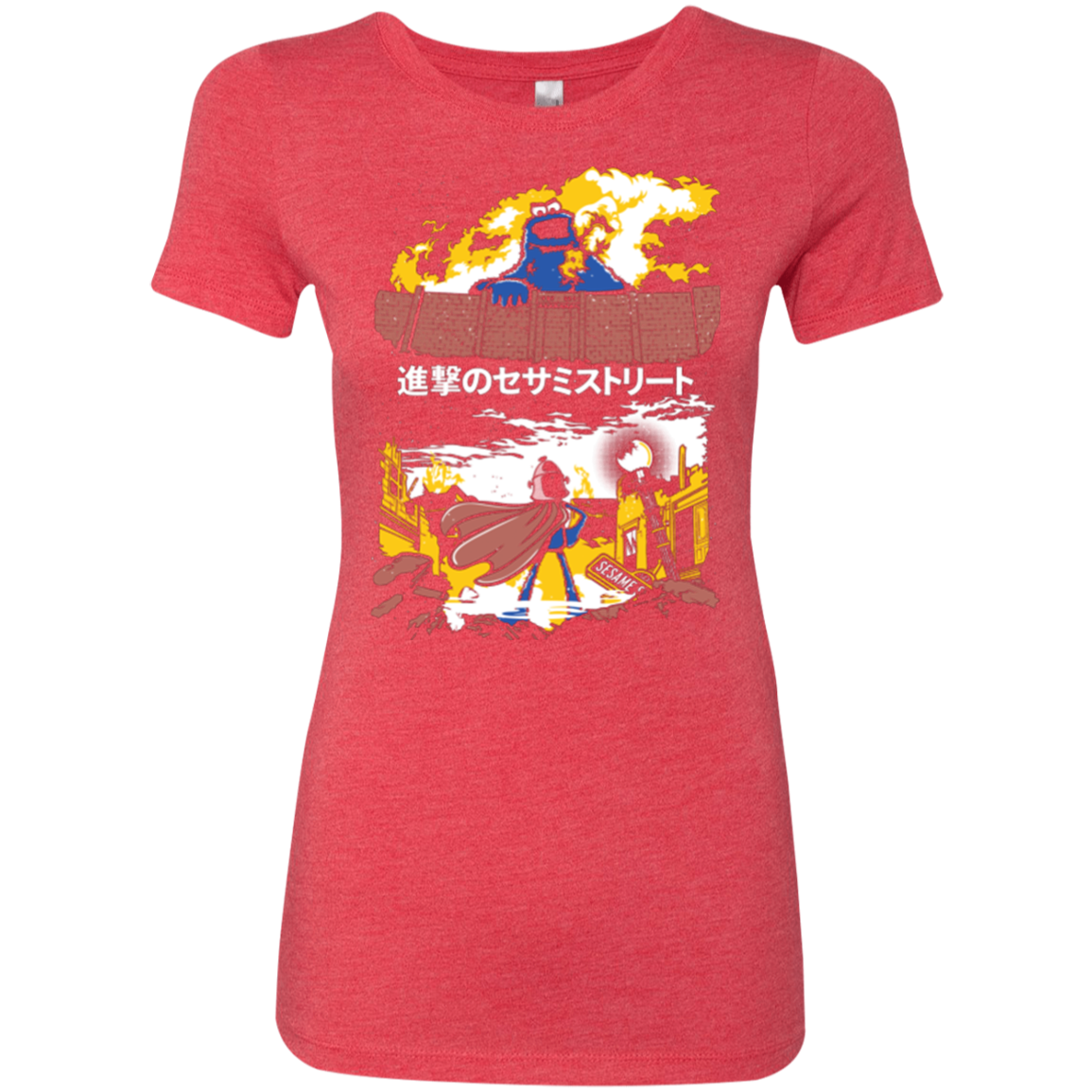 Attack on Sesame Street Women's Triblend T-Shirt