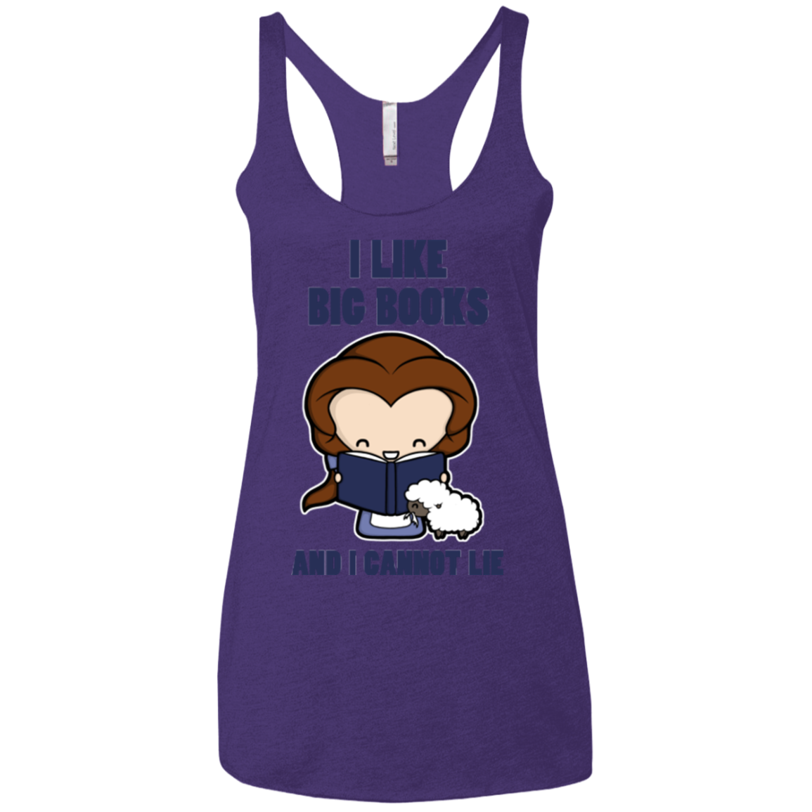 I Like Big Books Women's Triblend Racerback Tank