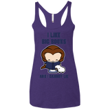 I Like Big Books Women's Triblend Racerback Tank