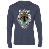 Mandalorian Warrior Triblend Long Sleeve Hoodie Tee