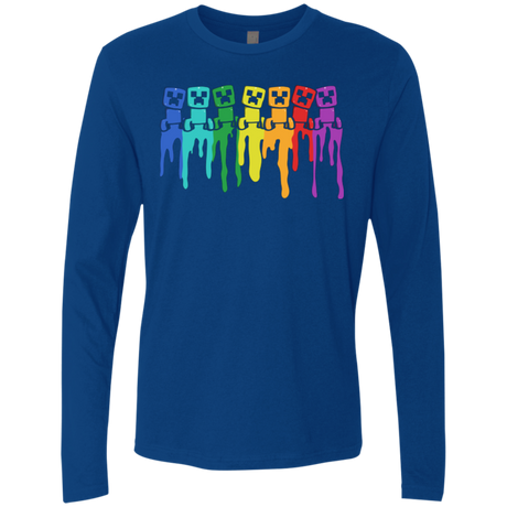 Rainbow Creeps Men's Premium Long Sleeve