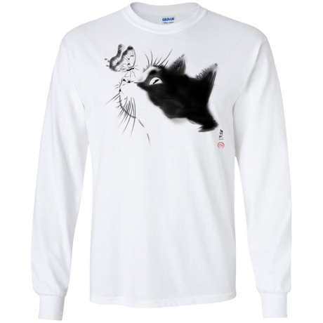 Curious Cat Men's Long Sleeve T-Shirt