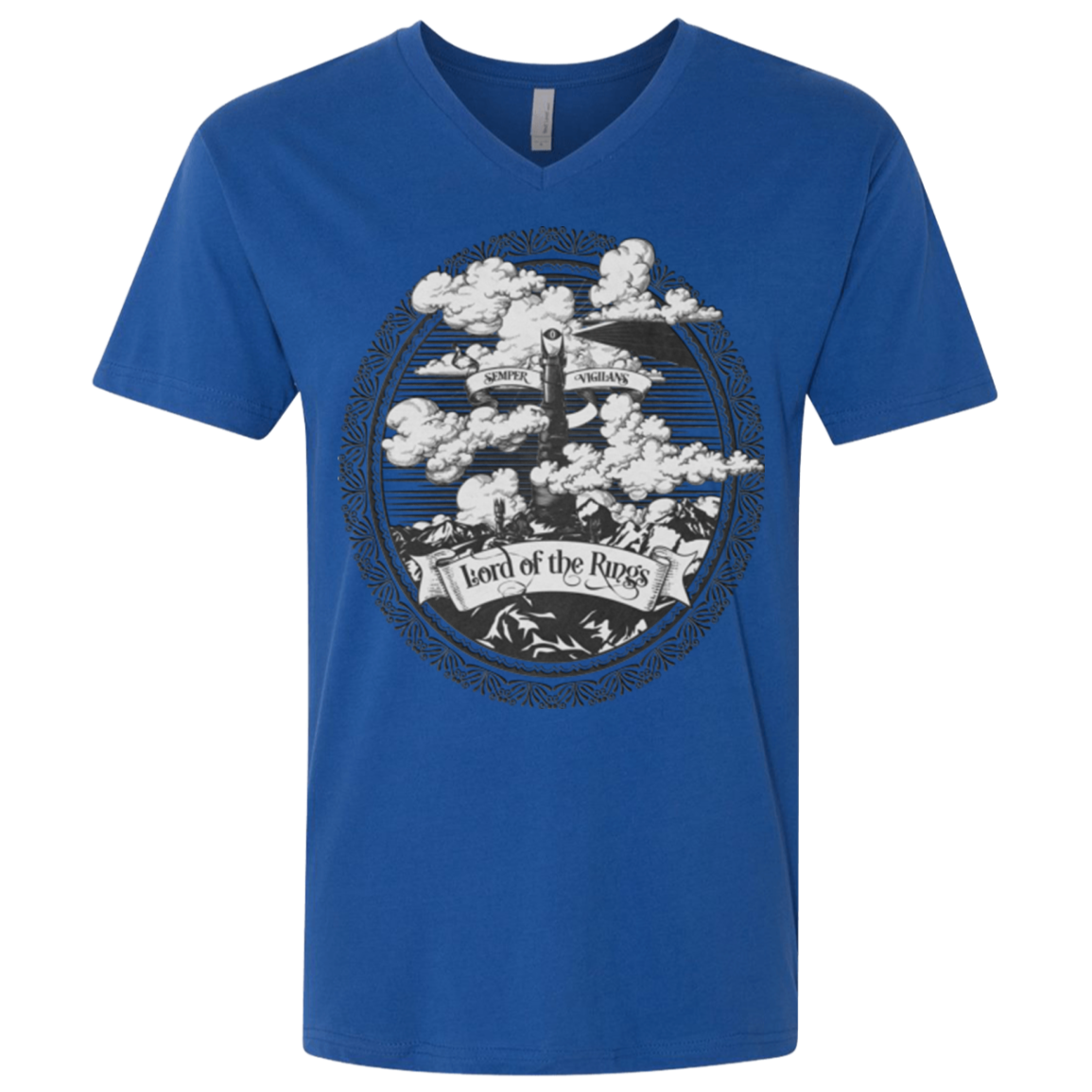 Vintage Mordor Tower Men's Premium V-Neck
