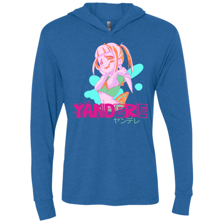 Yandere Triblend Long Sleeve Hoodie Tee