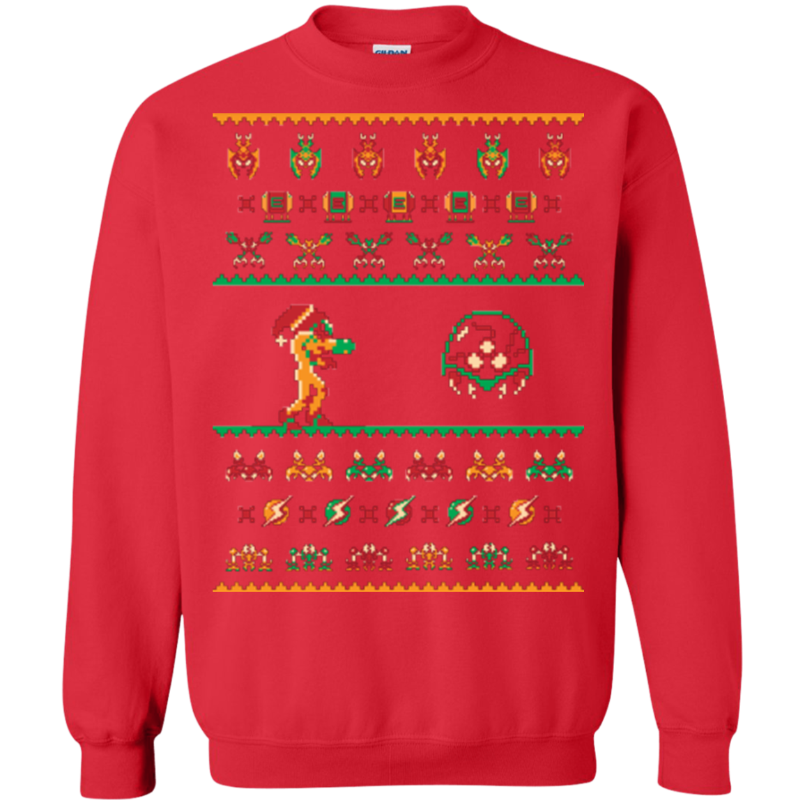 We Wish You A Metroid Christmas Crewneck Sweatshirt