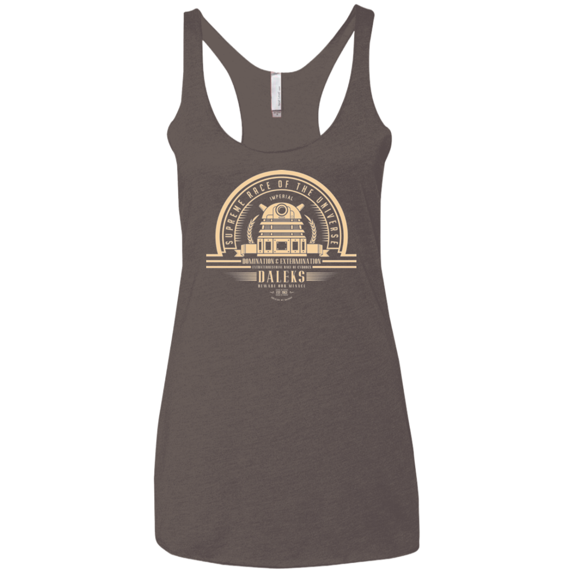 Who Villains Women's Triblend Racerback Tank