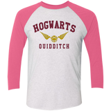 Hogwarts Quidditch Triblend 3/4 Sleeve