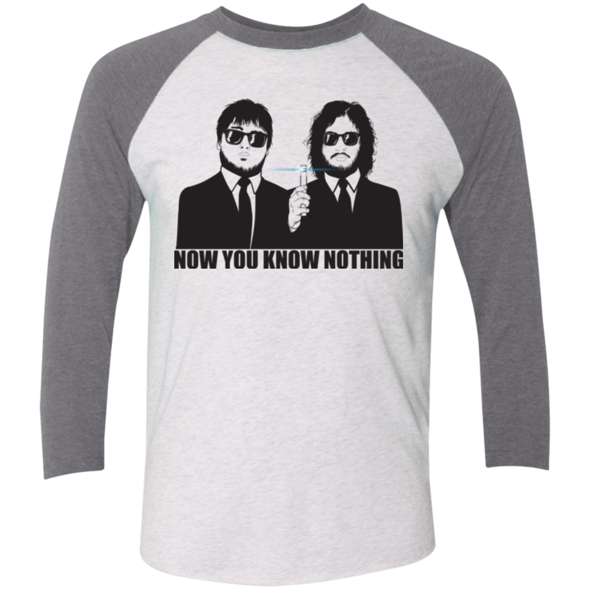 NOW YOU KNOW NOTHING Men's Triblend 3/4 Sleeve