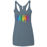 Rainbow Creeps Women's Triblend Racerback Tank