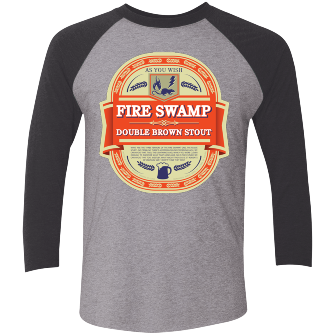 Fire Swamp Ale Triblend 3/4 Sleeve
