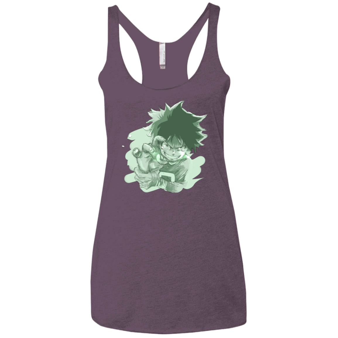 Deku Sketch Women's Triblend Racerback Tank