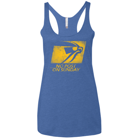 No Post On Sunday Women's Triblend Racerback Tank