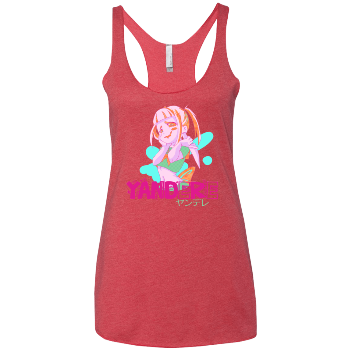 Yandere Women's Triblend Racerback Tank