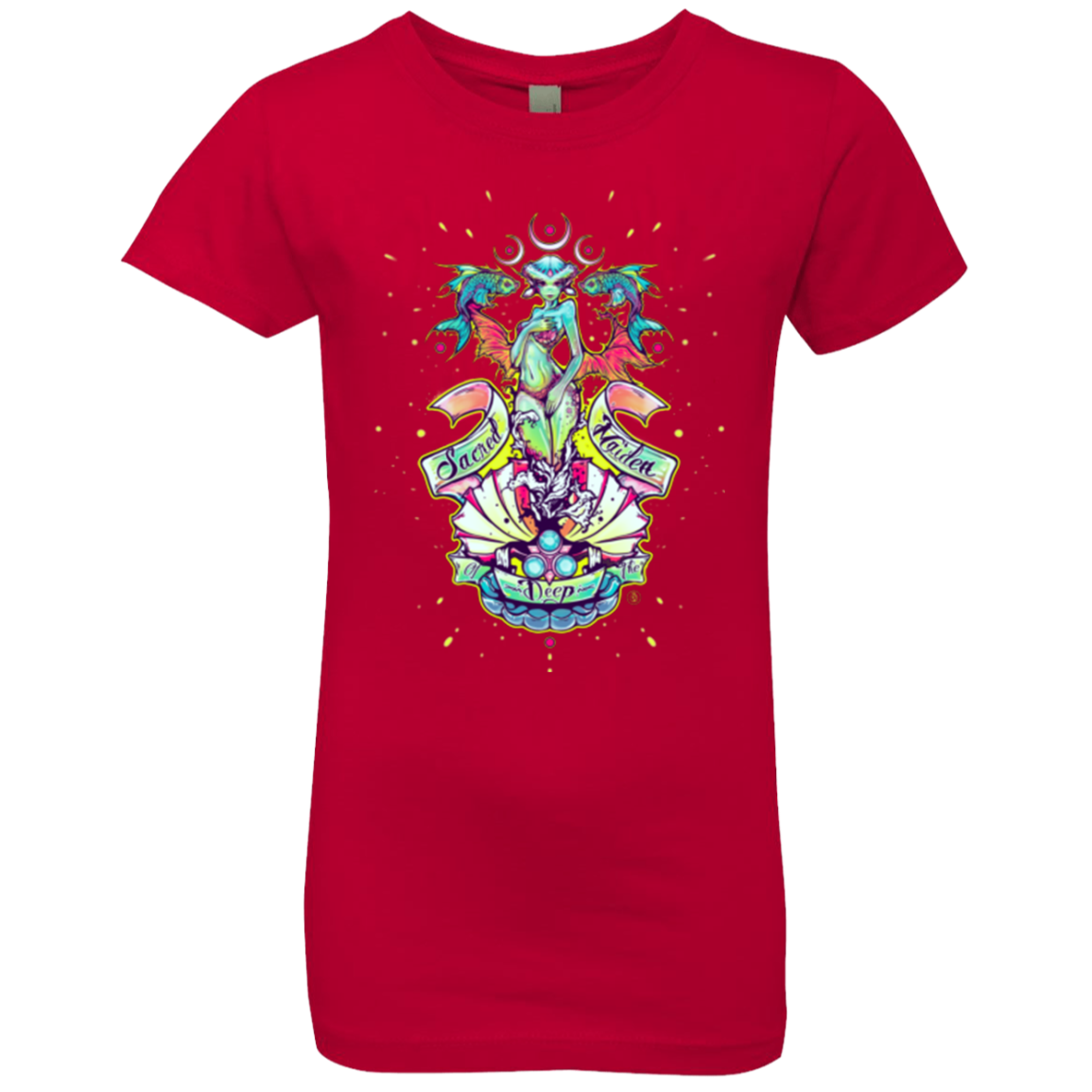 Sacred Maiden of the Deep Girls Premium T-Shirt