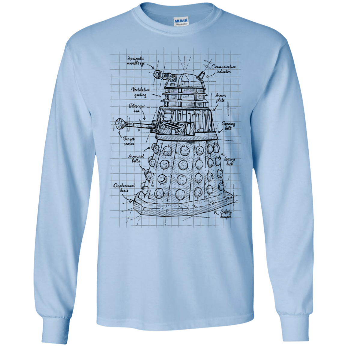 Dalek Plan Men's Long Sleeve T-Shirt