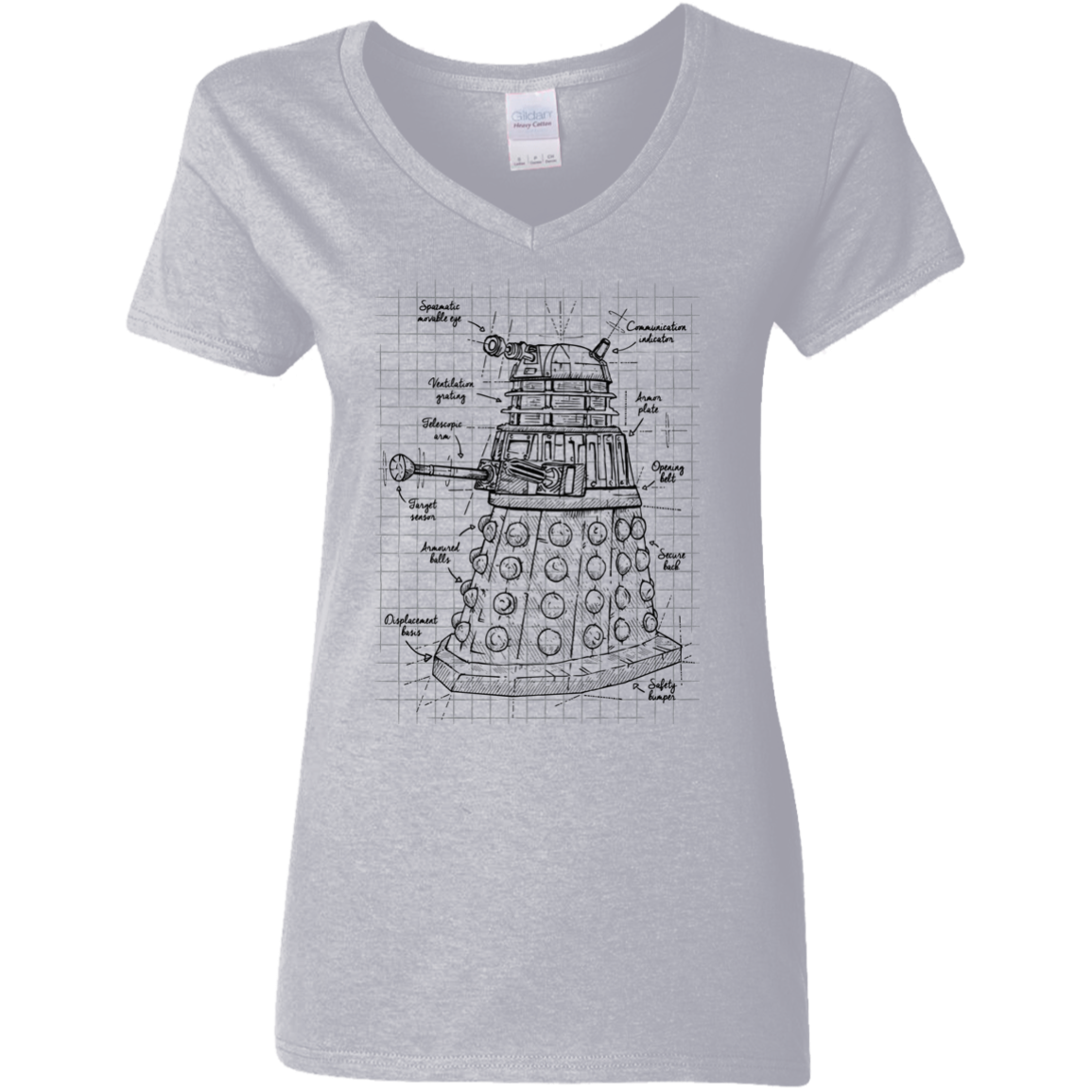 Dalek Plan Women's V-Neck T-Shirt