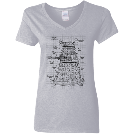 Dalek Plan Women's V-Neck T-Shirt