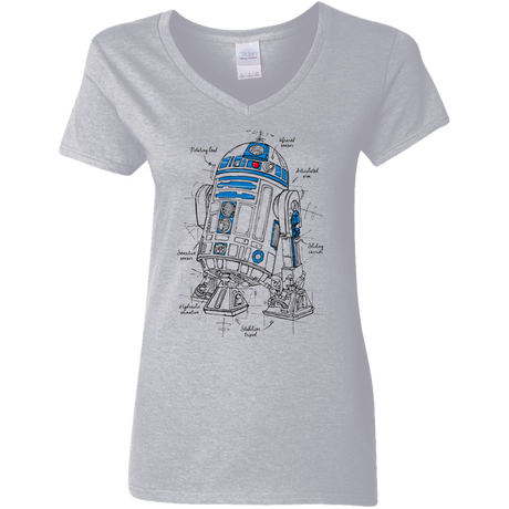 R2D2 Plan Women's V-Neck T-Shirt