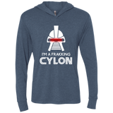 Frakking cylon Triblend Long Sleeve Hoodie Tee