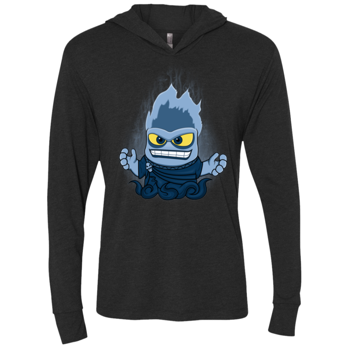 Villain Inside Triblend Long Sleeve Hoodie Tee