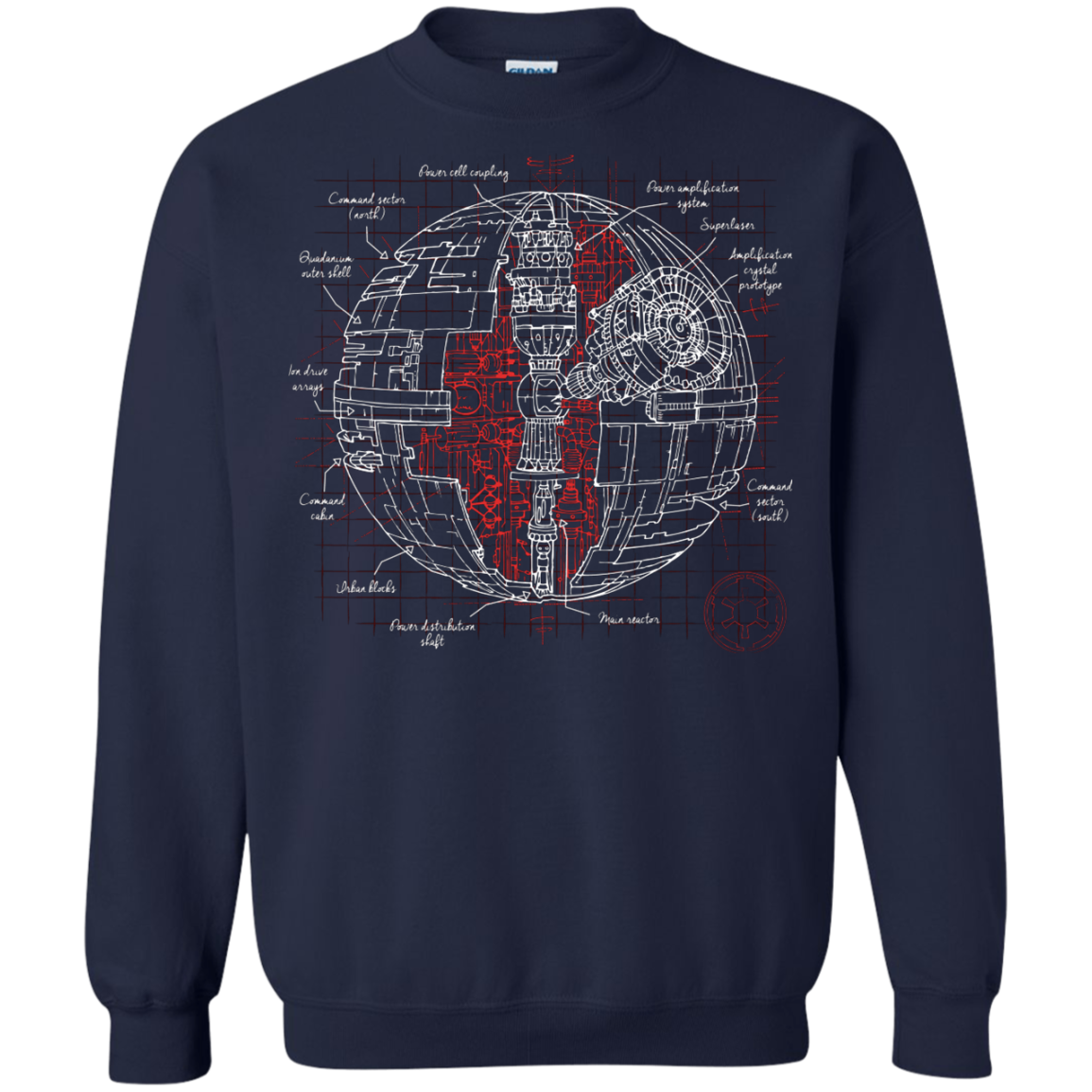 Death Star Plan Crewneck Sweatshirt