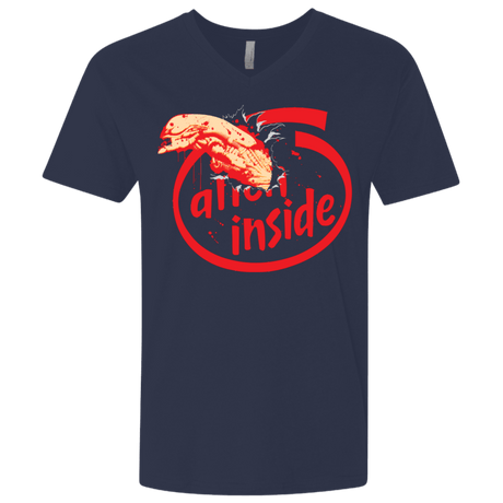 T-Shirts Midnight Navy / X-Small Alien Inside Men's Premium V-Neck