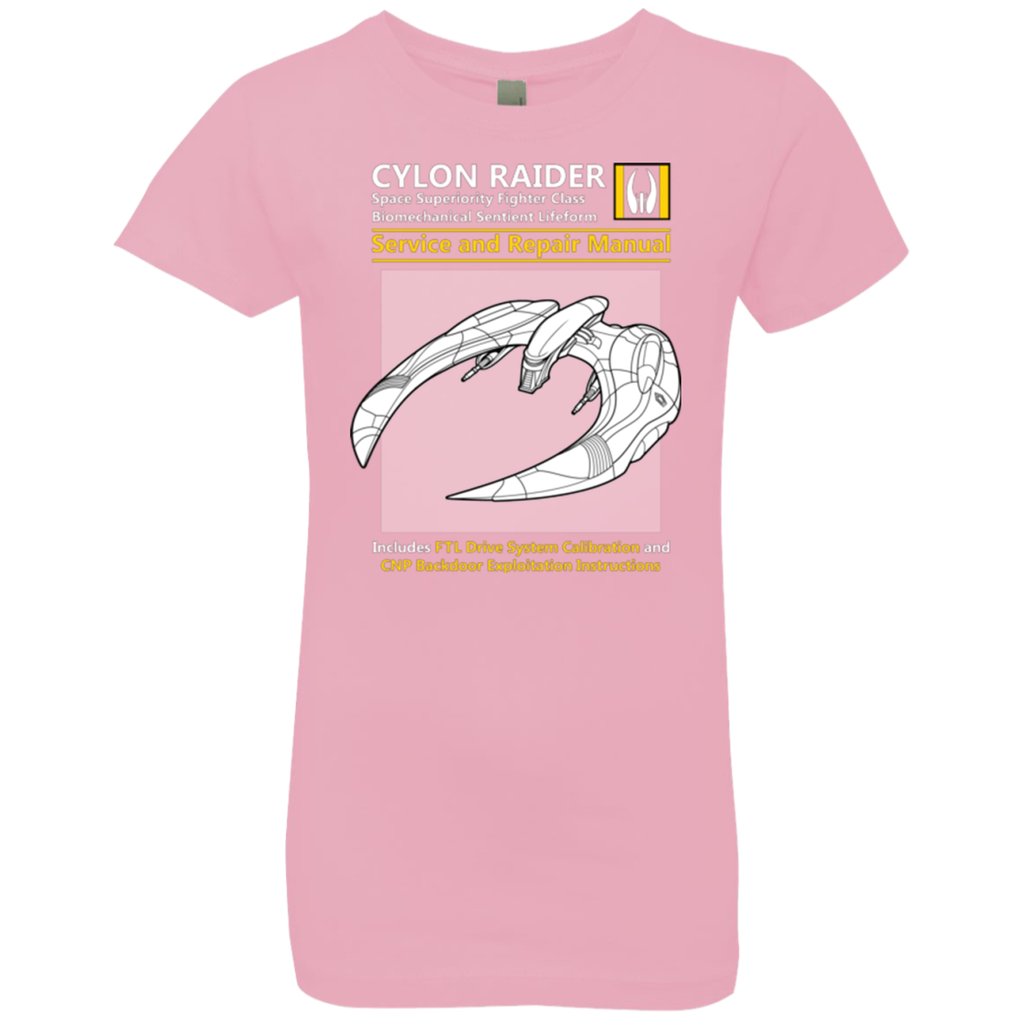 CYLON RAIDER SERVICE & REPAIR MANUAL Girls Premium T-Shirt