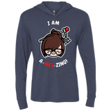 I Am A Mei Zing Triblend Long Sleeve Hoodie Tee