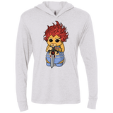 Thunder Kitty Triblend Long Sleeve Hoodie Tee