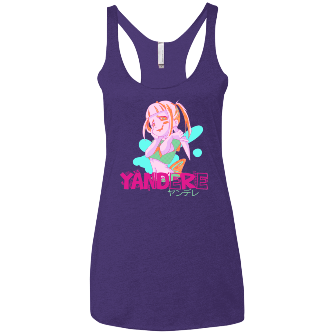 Yandere Women's Triblend Racerback Tank