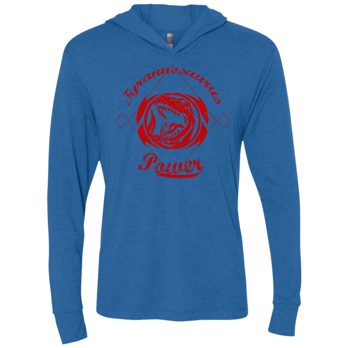 Tyrannosaurus Triblend Long Sleeve Hoodie Tee