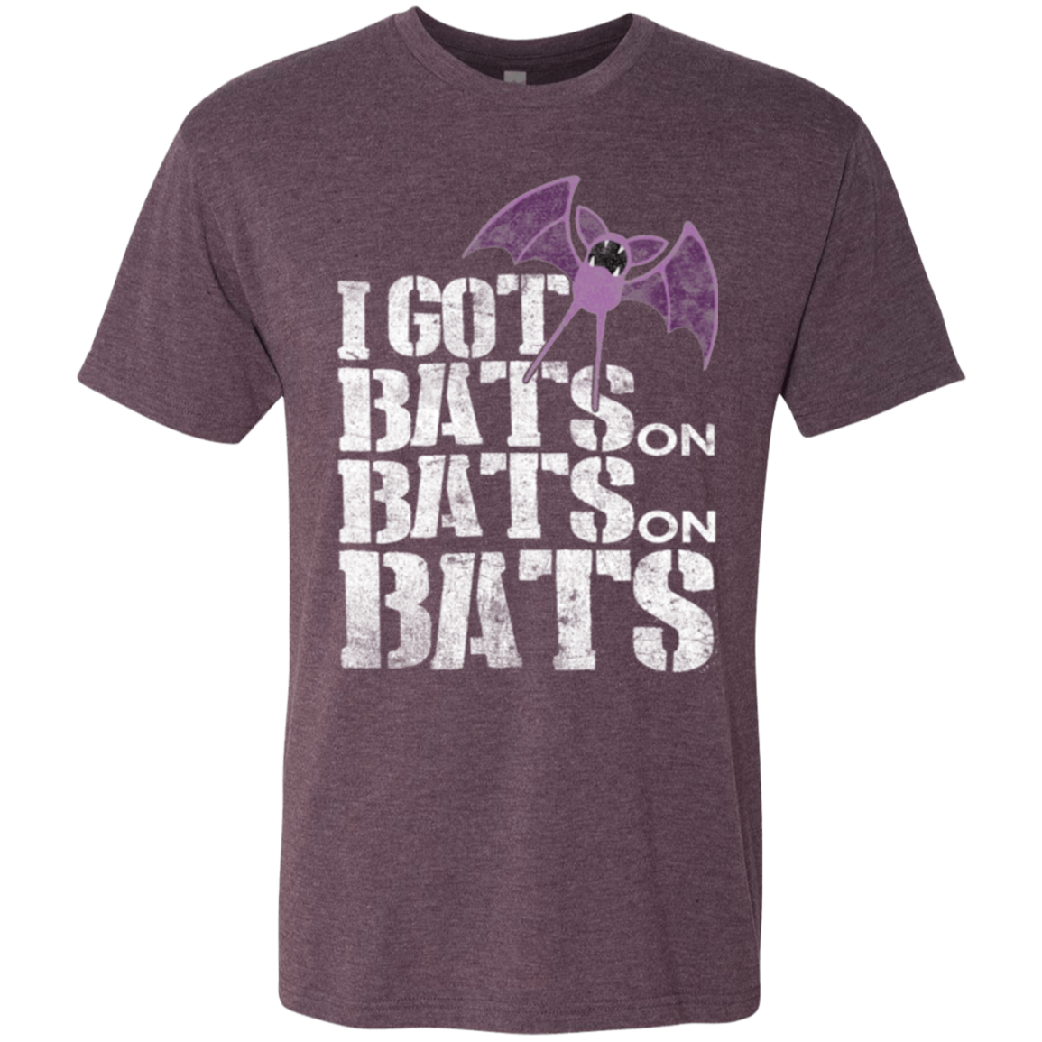 Bats on Bats on Bats Men's Triblend T-Shirt