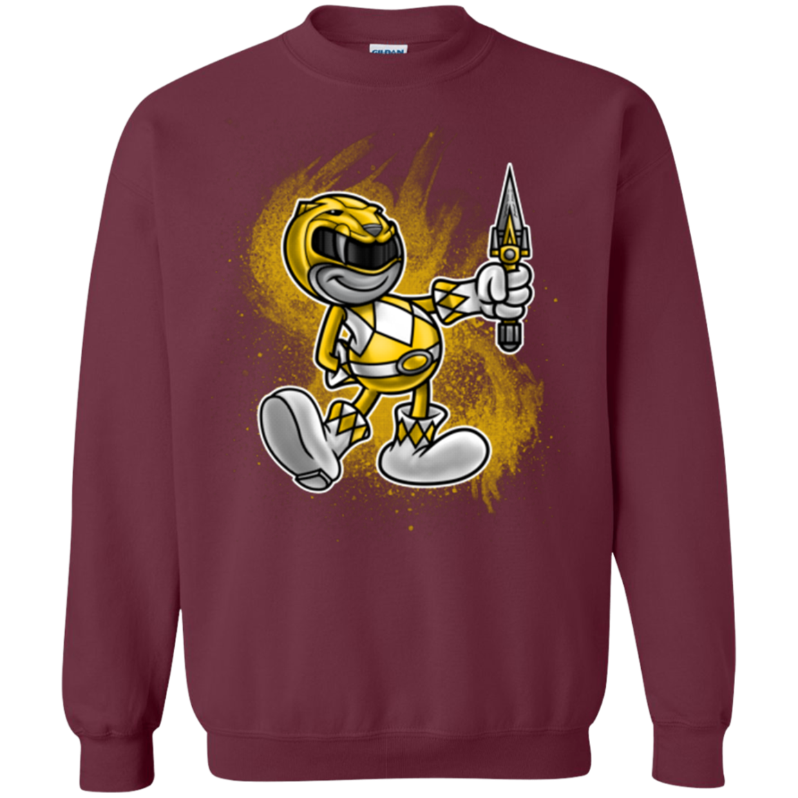 Yellow Ranger Artwork Crewneck Sweatshirt