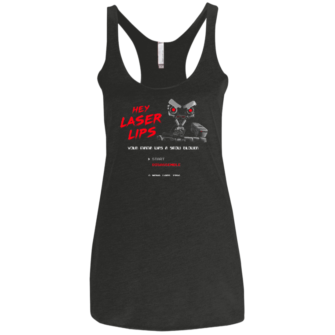 Laser Lips Women's Triblend Racerback Tank