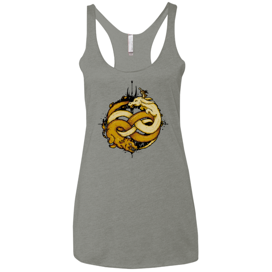 NEVERENDING FIGHT Women's Triblend Racerback Tank