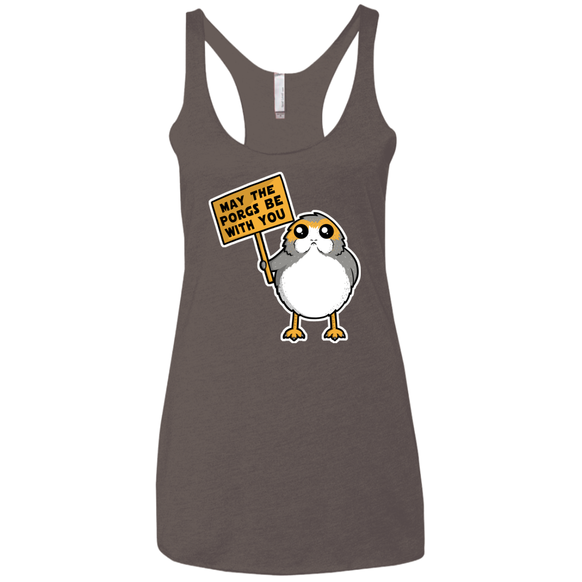 May The Porgs Be With You Women's Triblend Racerback Tank