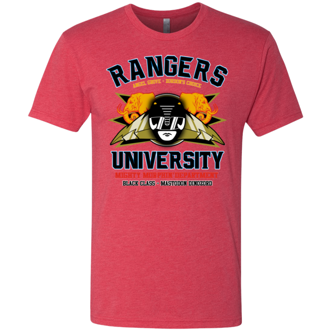 Rangers U Black Ranger Men's Triblend T-Shirt