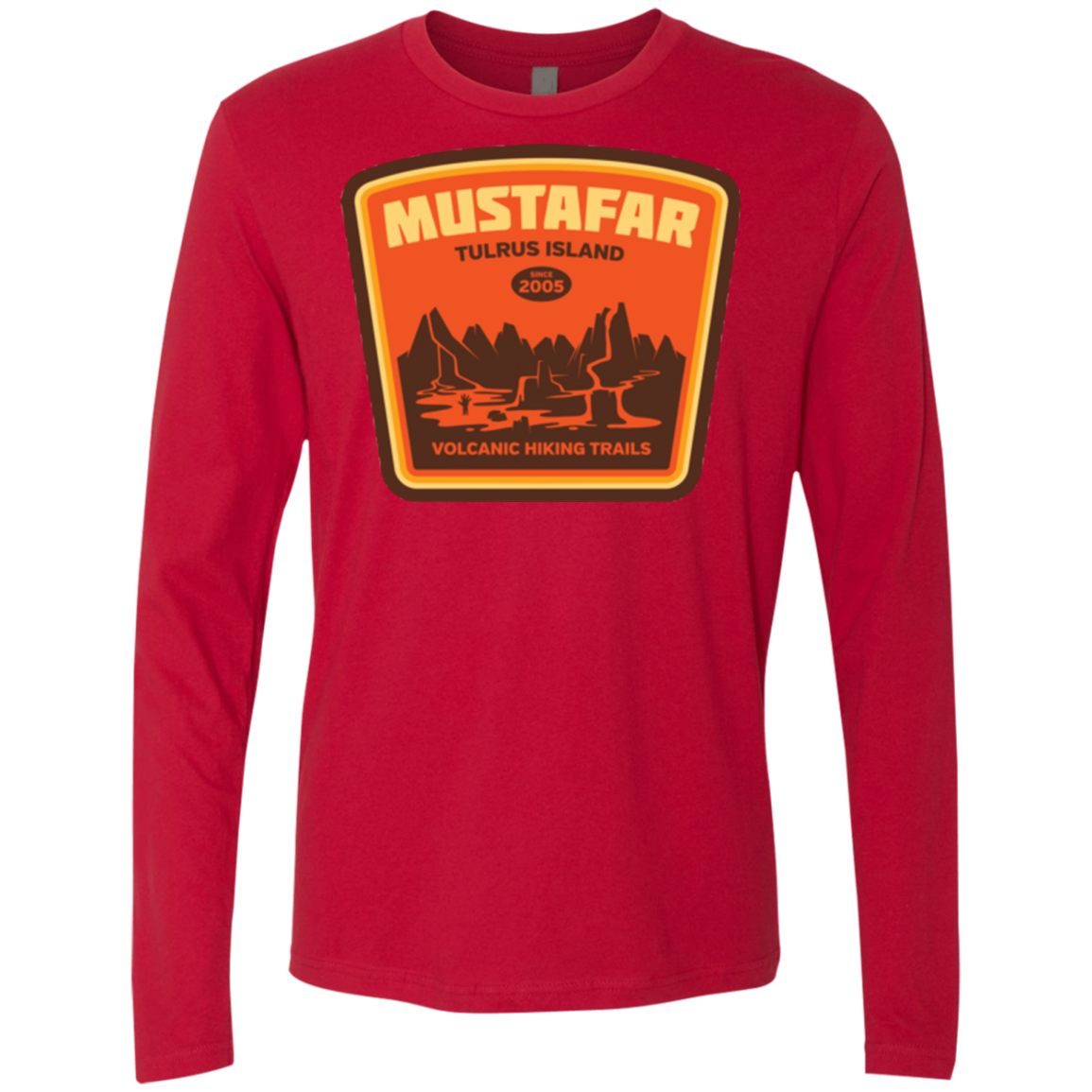 Volcanic Hiking Trails Men's Premium Long Sleeve