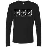 Eat Sleep Mine Men's Premium Long Sleeve