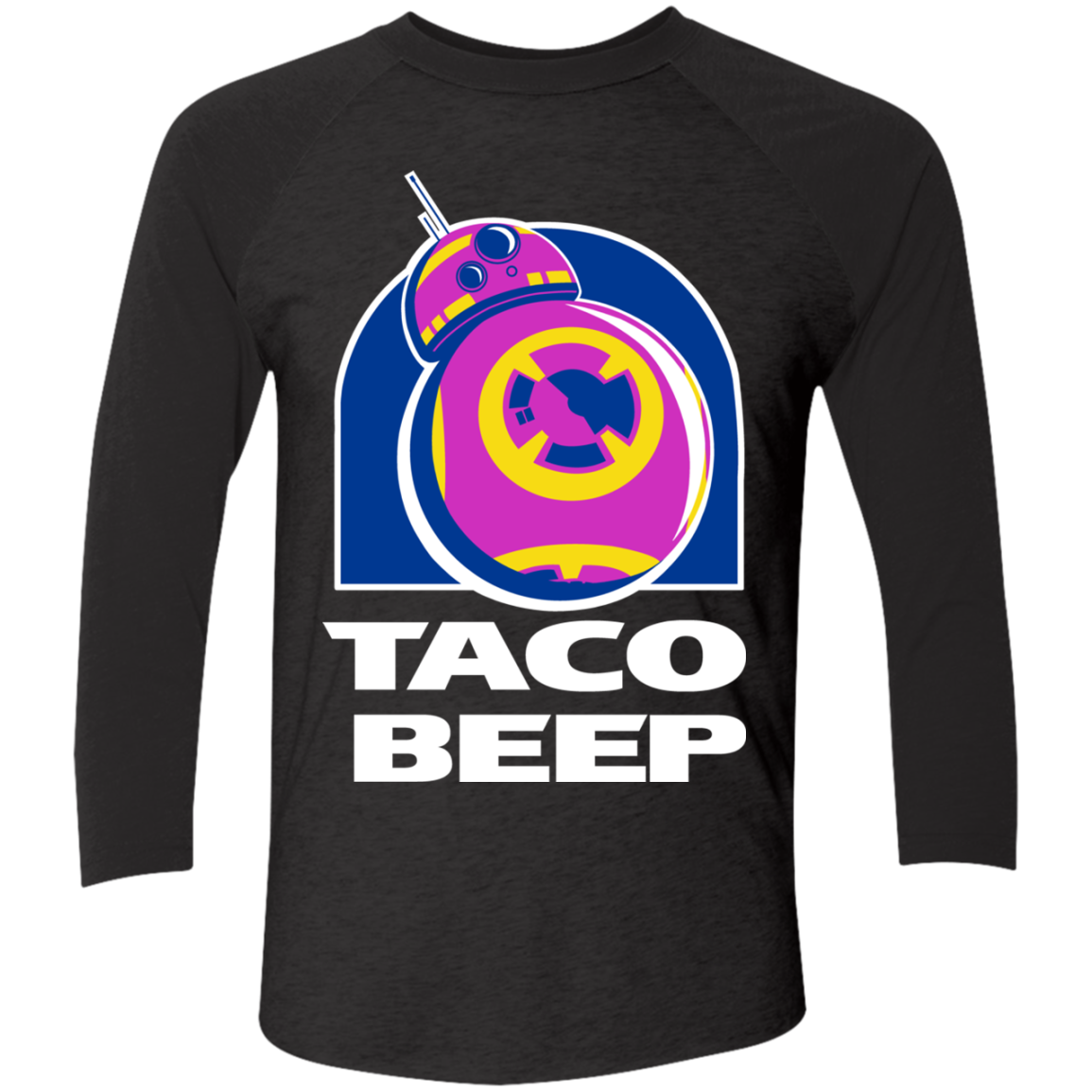 Taco Beep Men's Triblend 3/4 Sleeve