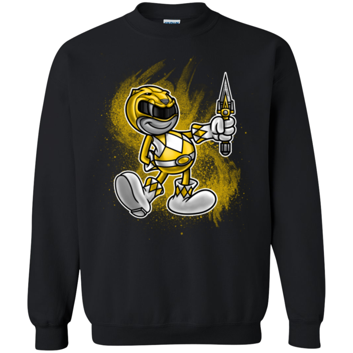 Yellow Ranger Artwork Crewneck Sweatshirt